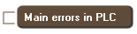  Main errors in PLC